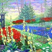 Artists in the Garden 2001 (Garden)   Oil on Linen   24 x 36.jpg
